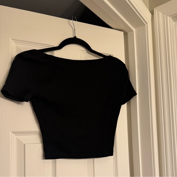 Zara Black Women's Crop Top nwt size m - Picture 5 of 5